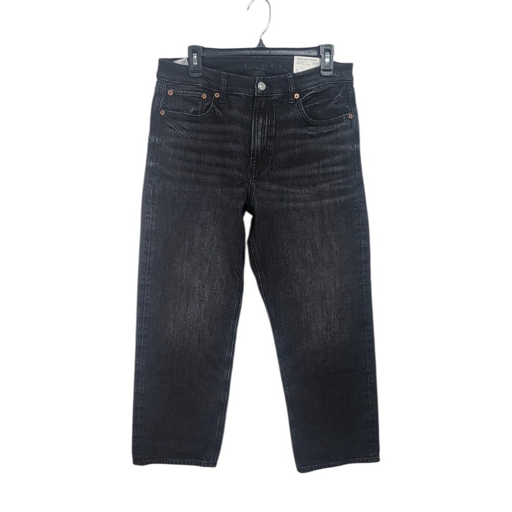 American‎ Eagle Ex-Boyfriend Jeans Women 6 Short Black NWT